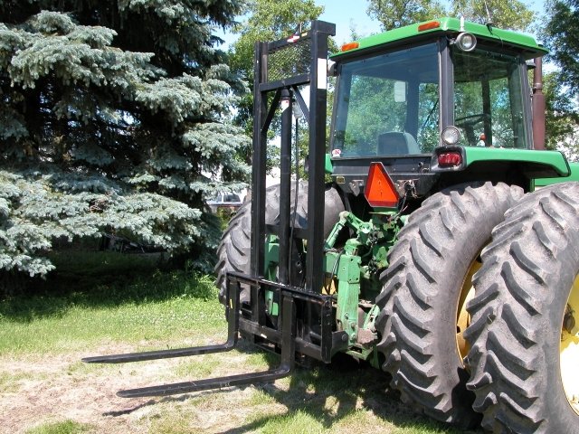 Tele-Fork for the back of a tractor.